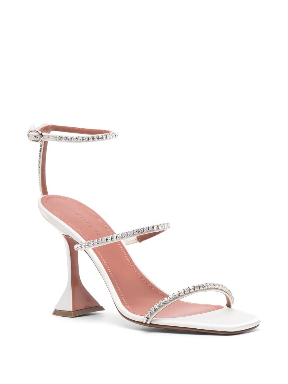 Gilda 95mm crystal leather sandals - 2