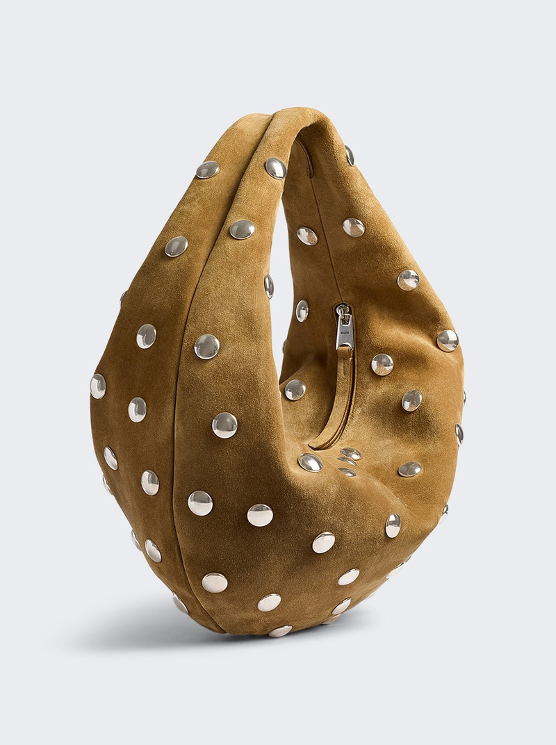 KHAITE Olivia Hobo Medium W/ Studs Mud outlook