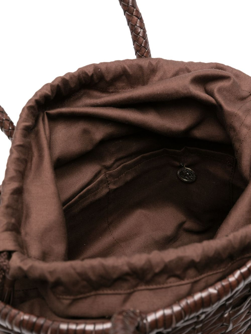 woven-leather bucket bag - 5