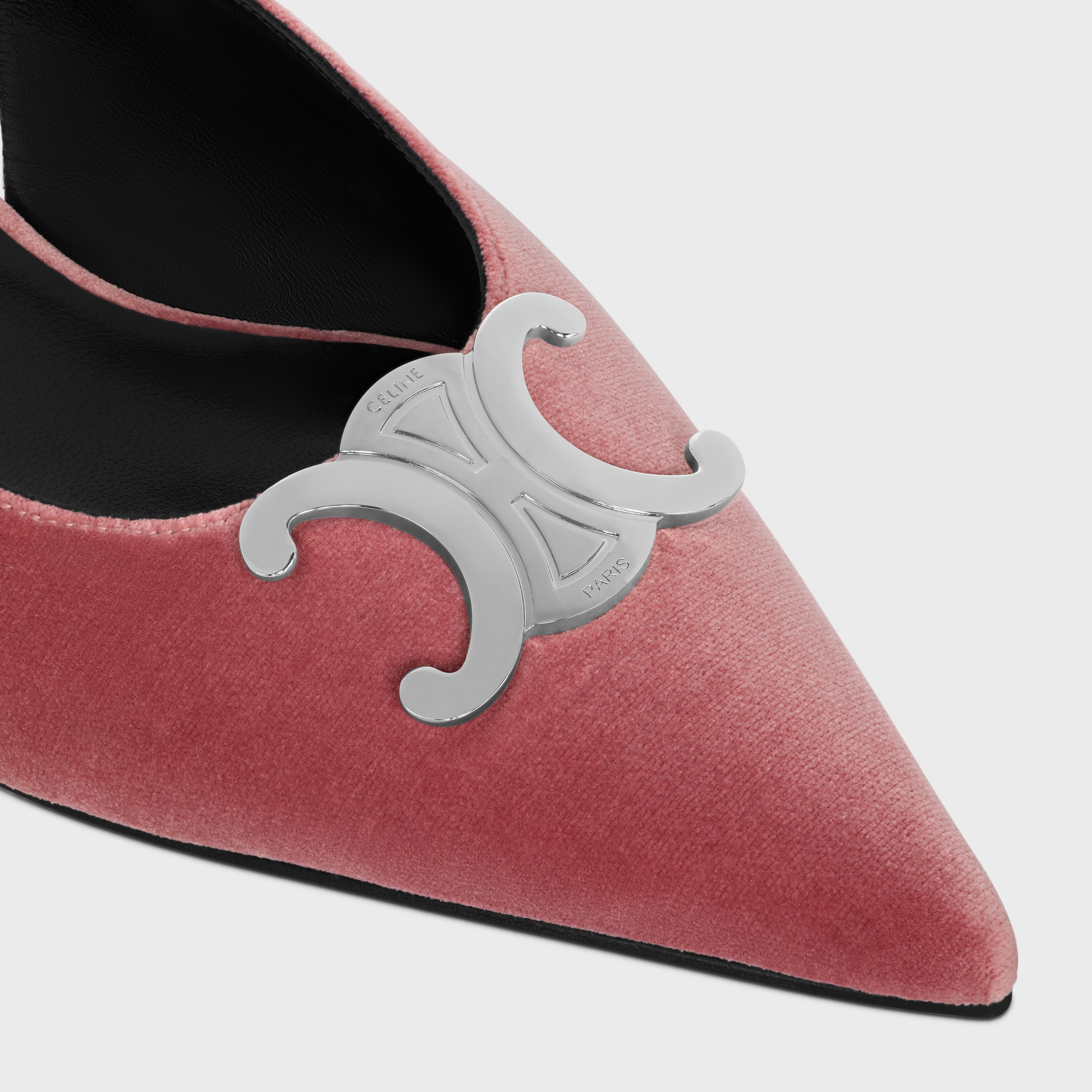 CELINE ALMA TRIOMPHE FLAT SLINGBACK in VELVET - 4