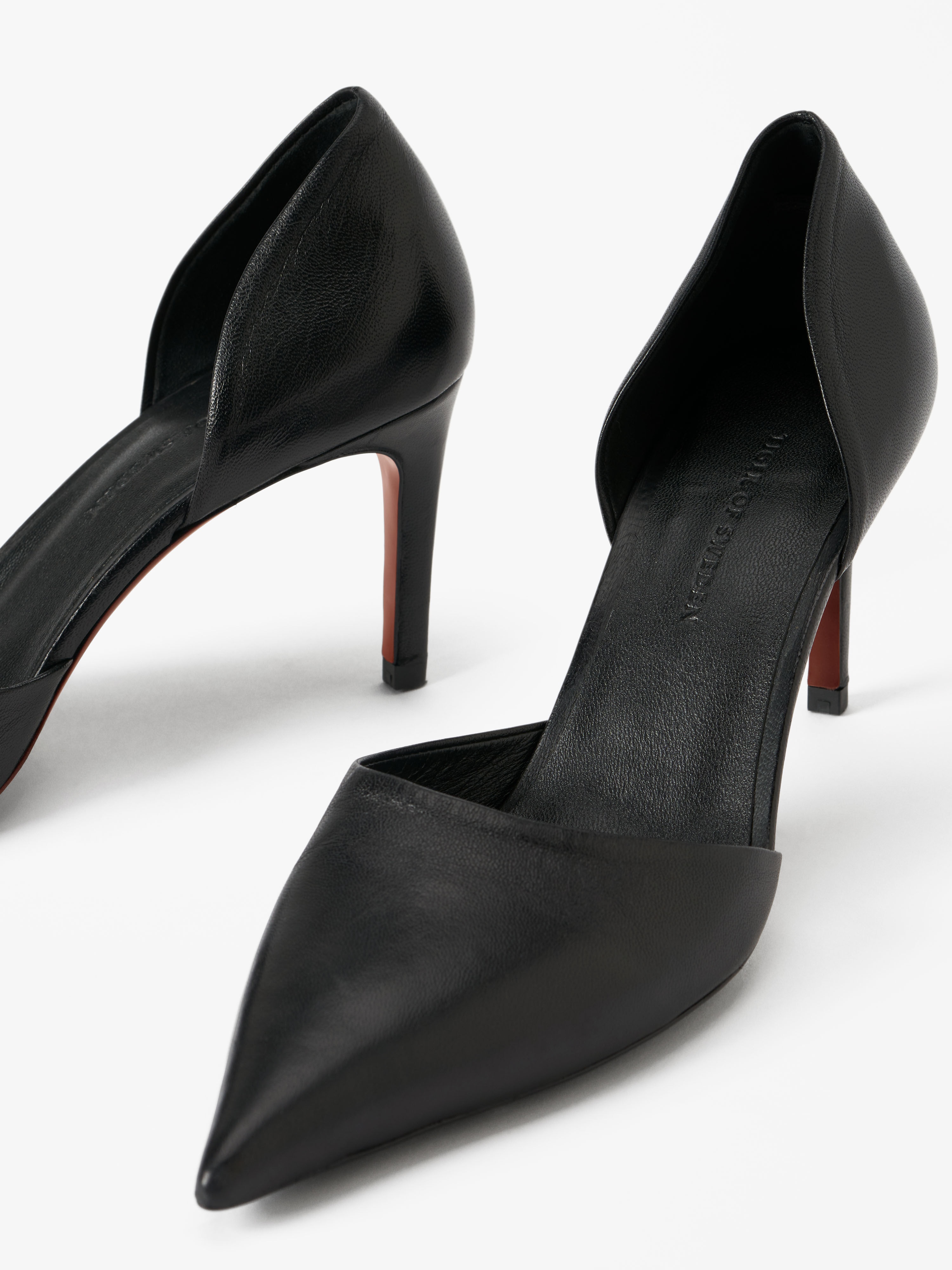 Zoka Black Leather Pumps - 3