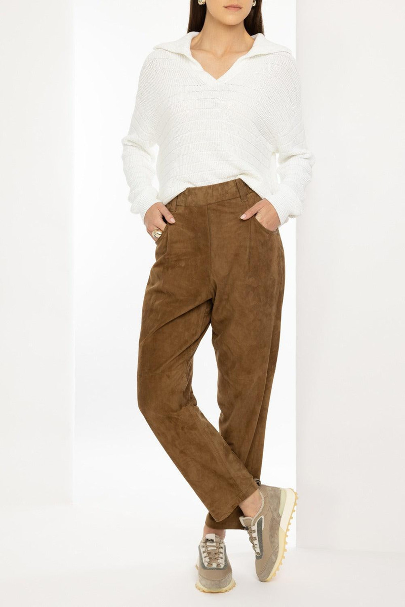 Brunello Cucinelli Pailette English Rib Collar Pullover outlook