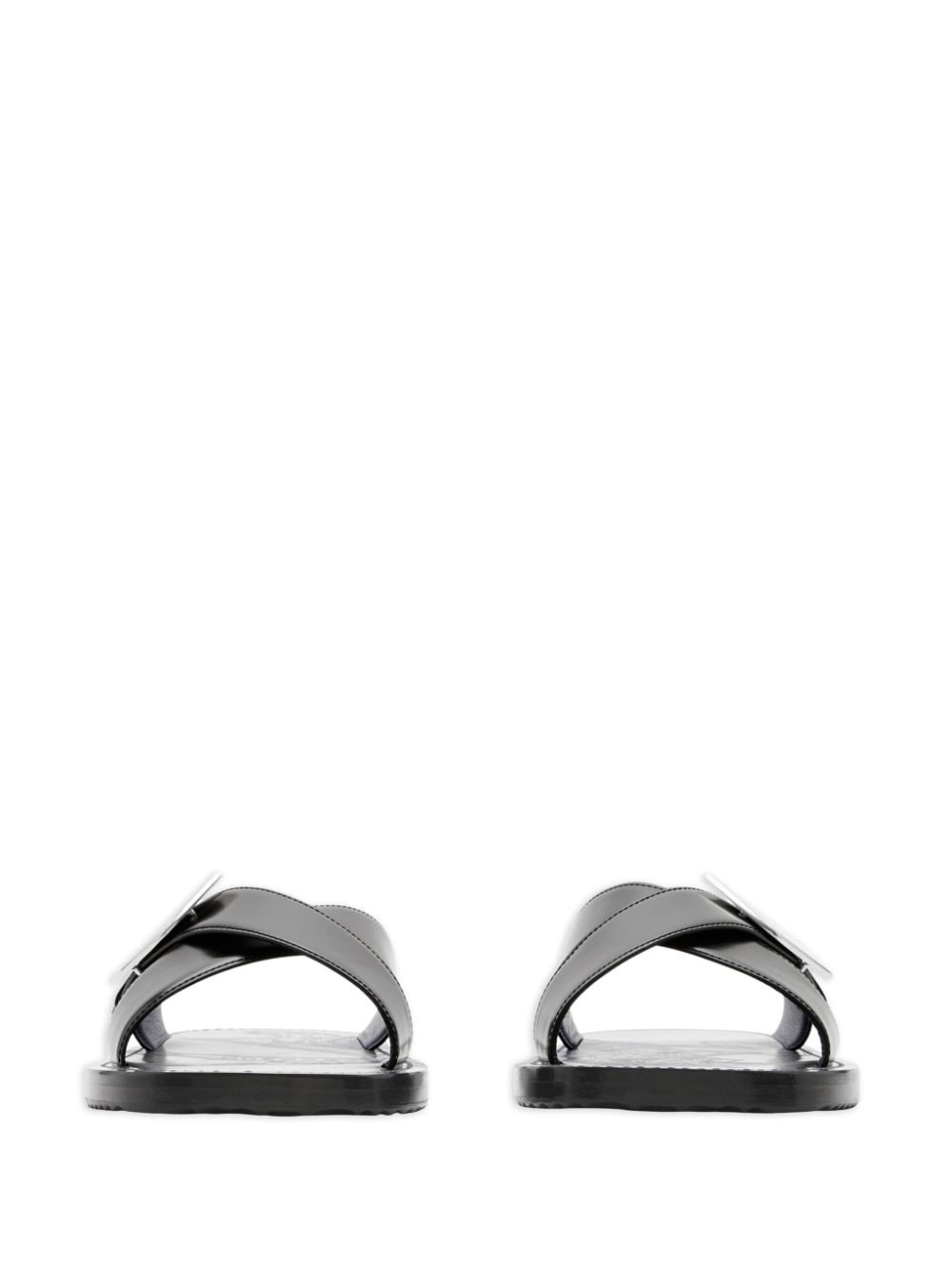 Strip Shield leather slides - 3