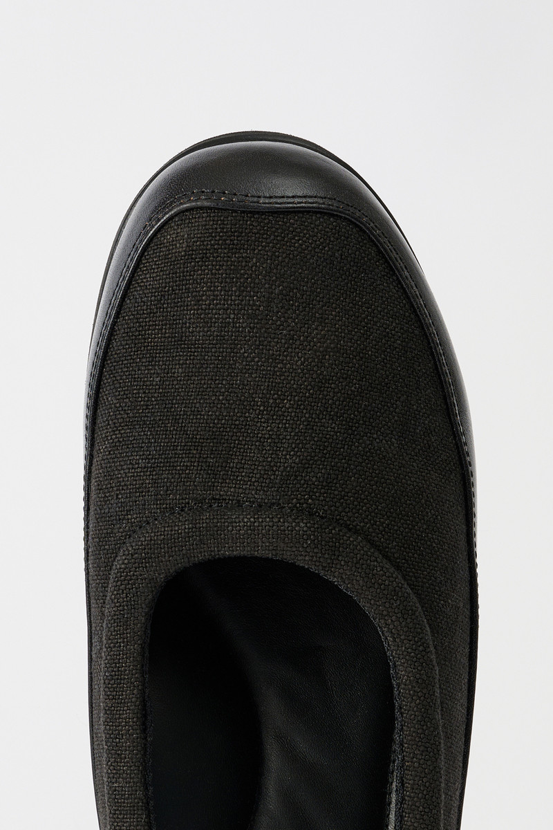 Our Legacy Bohemian Slipper Deep Black Leather outlook