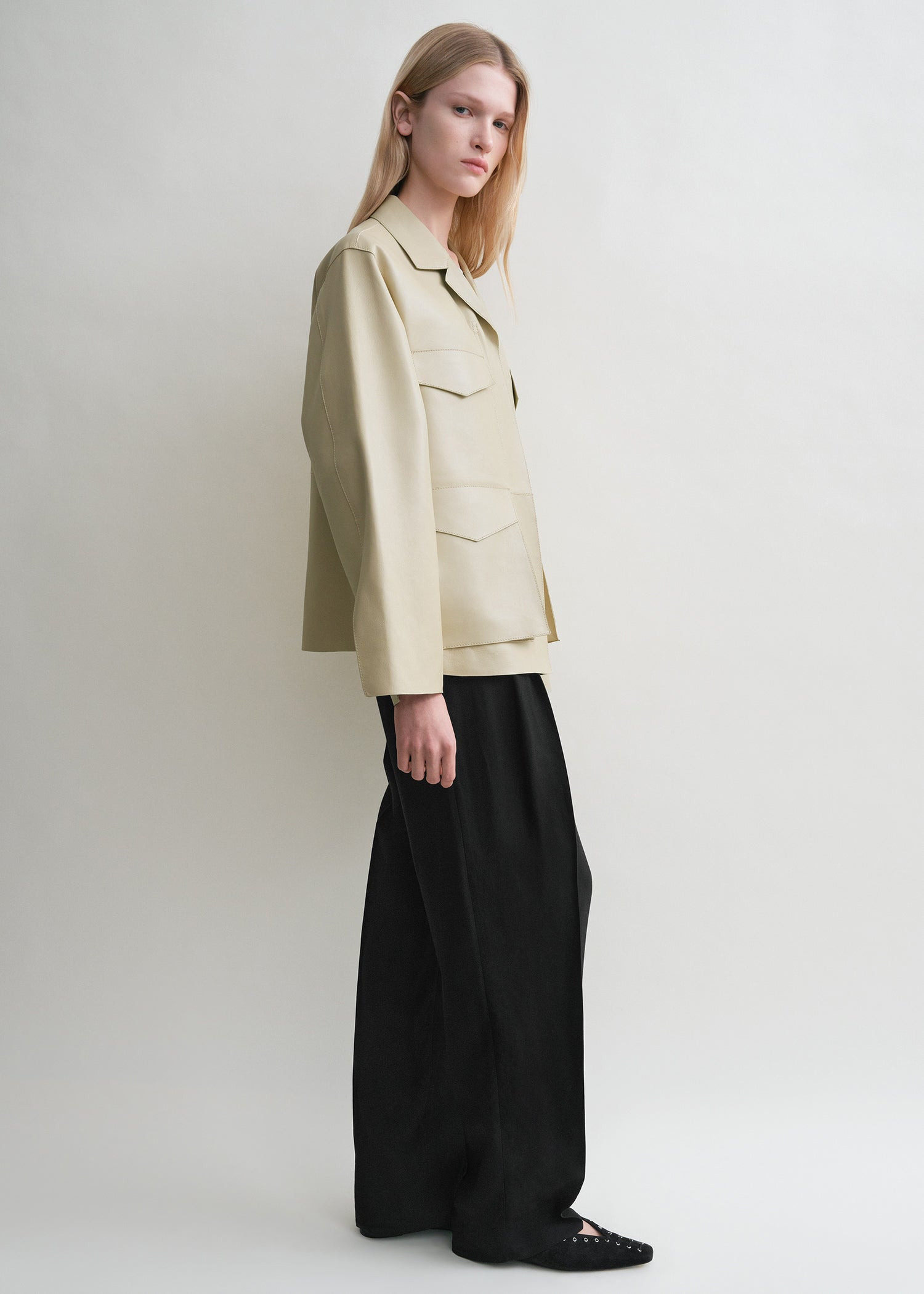 Army leather jacket peanut - 3