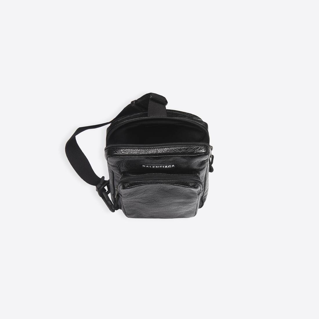 Men's Explorer Crossbody Messenger in Black - 4