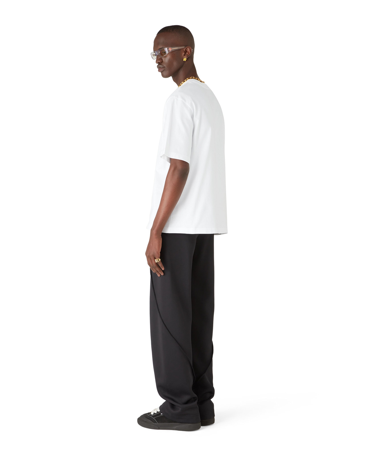 Casablanca Chrome Oversized Short Sleeve T-Shirt | Casablanca Paris - 3
