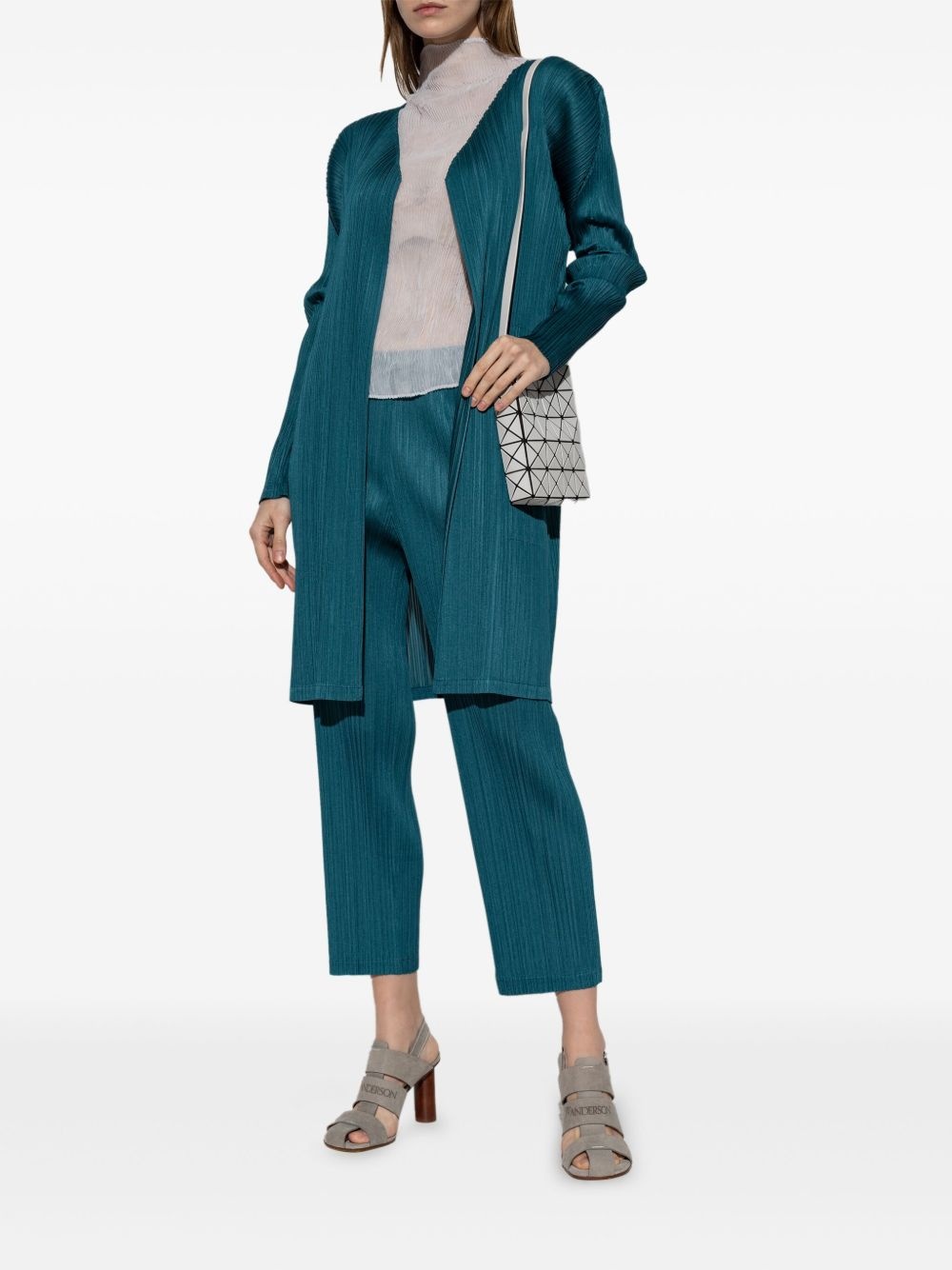 pleated coat - 2
