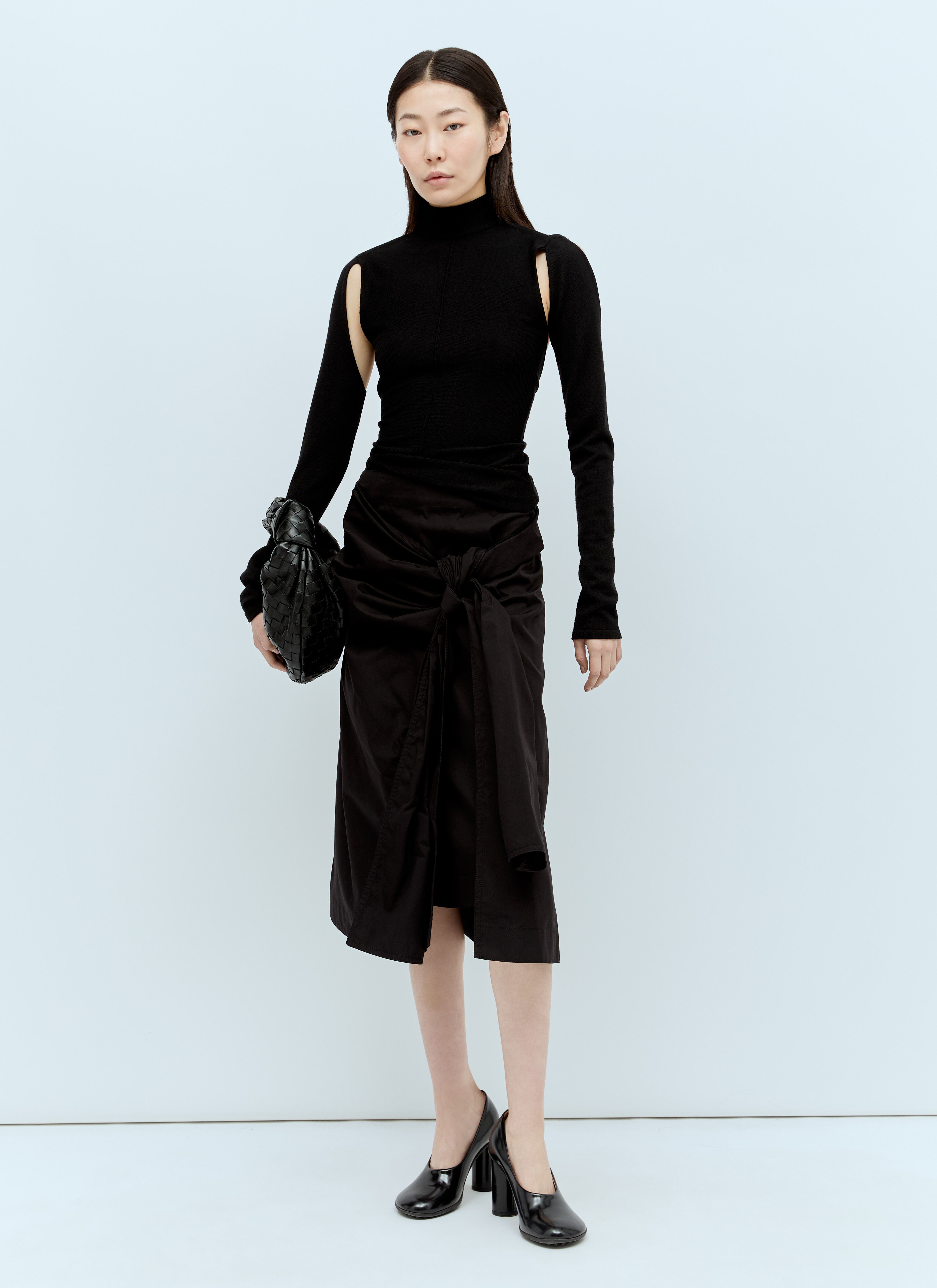 Knotted Midi Skirt - 4