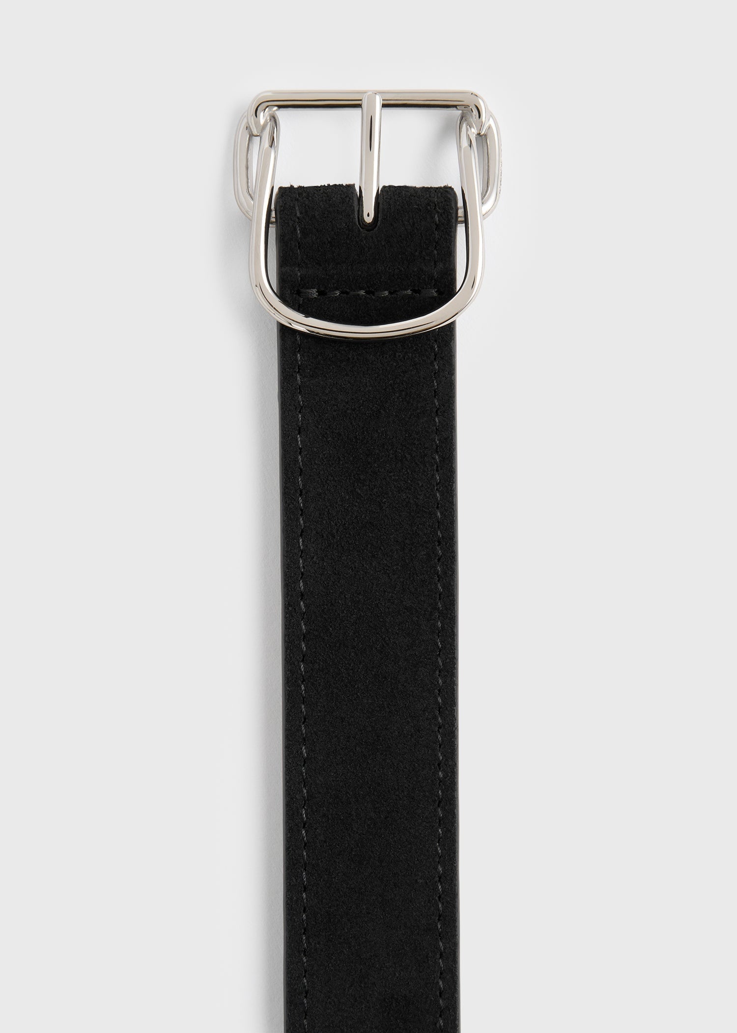 Swirl suede belt black - 6