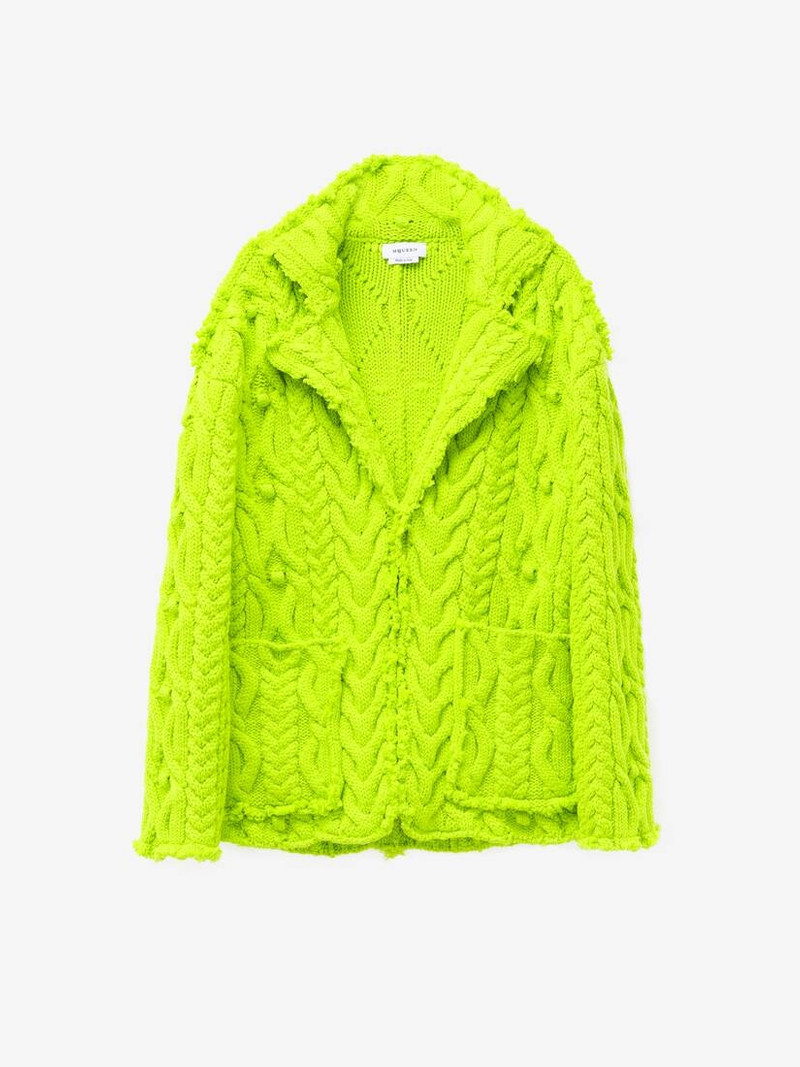 Alexander McQueen Oversized Cable Knit Cardigan outlook