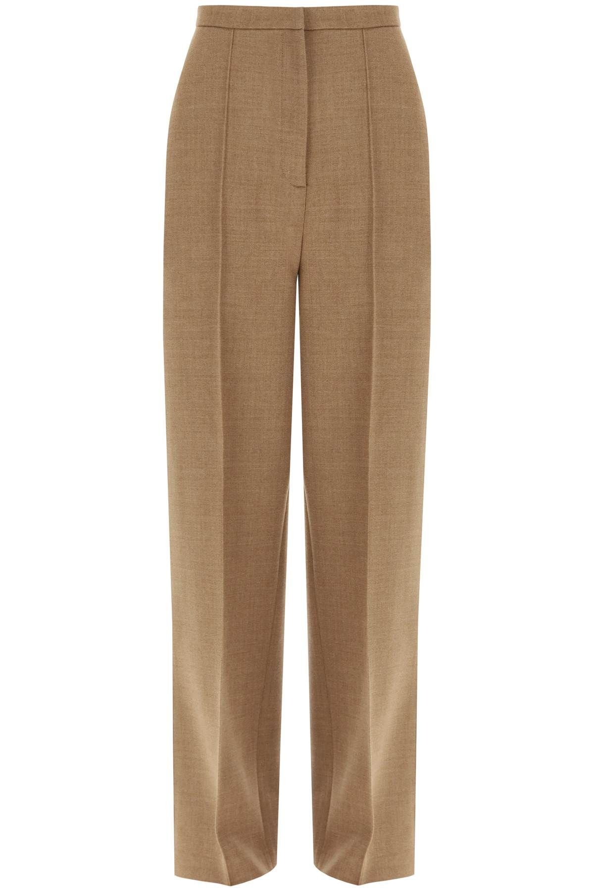 WIDE LEG BUSINESS WOOL TROUSERS - 1