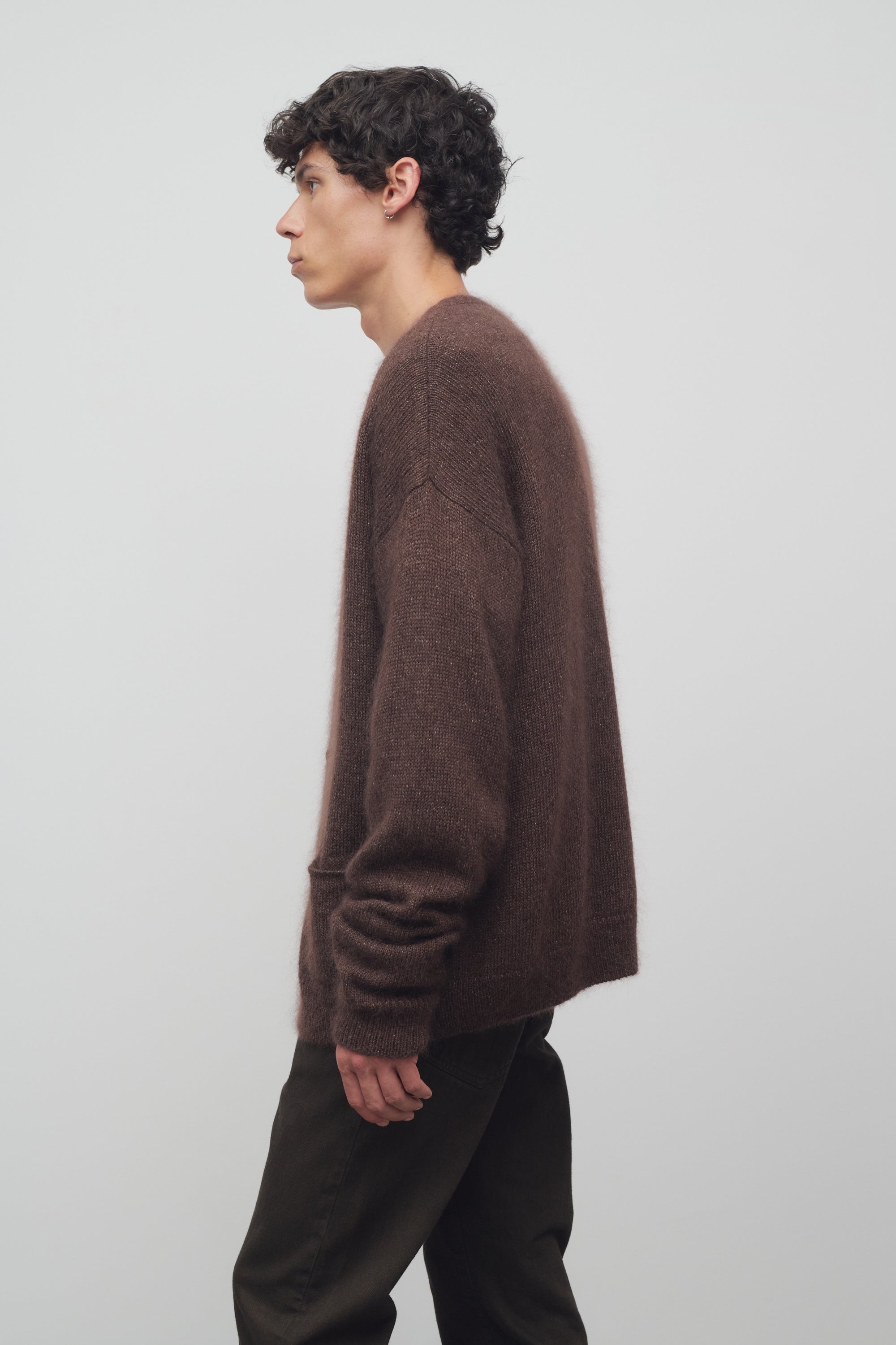 Howser Cardigan in Silk and Mohair - 4