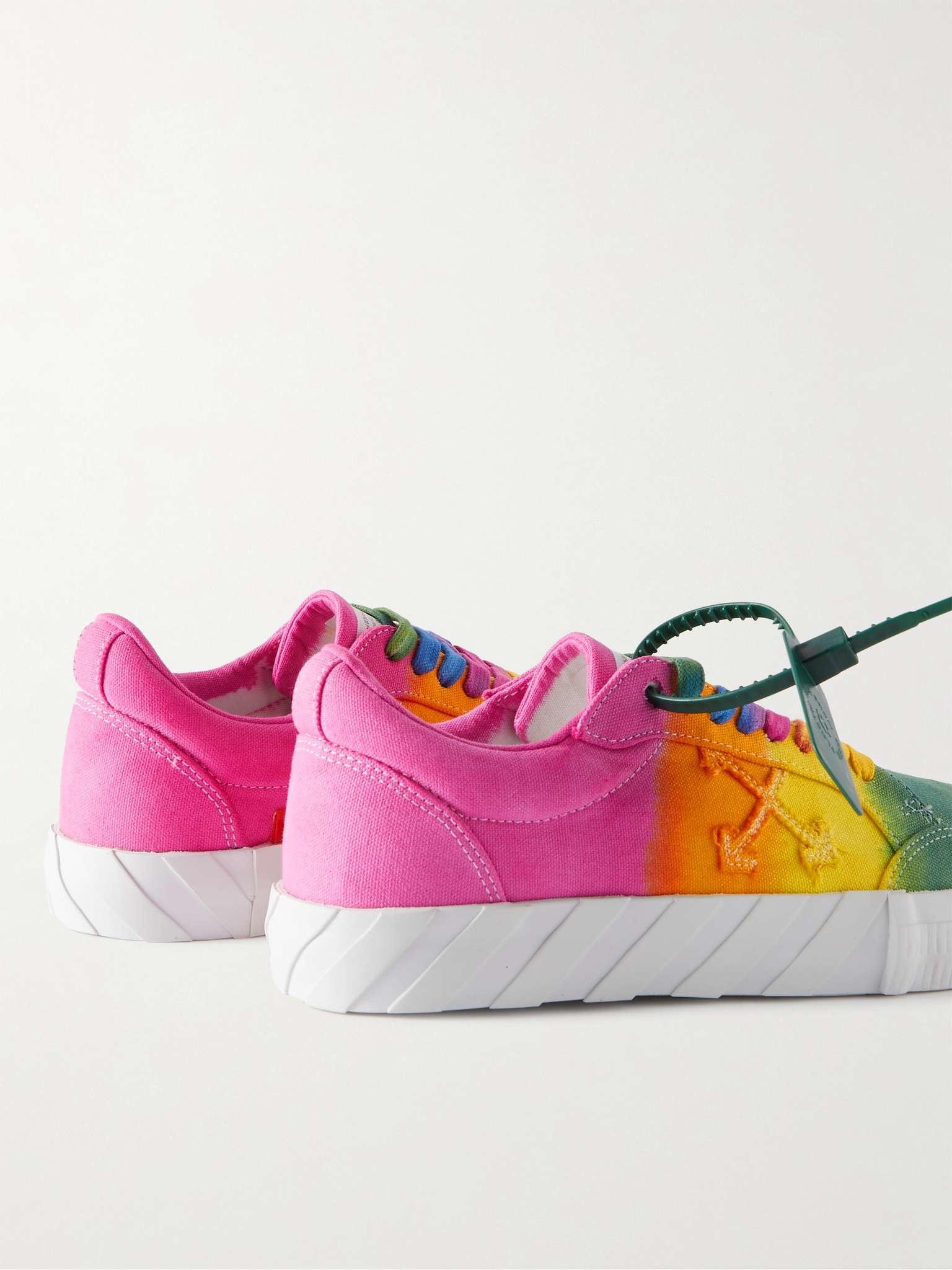 Low Vulcanized Tie-Dyed Canvas Sneakers - 5