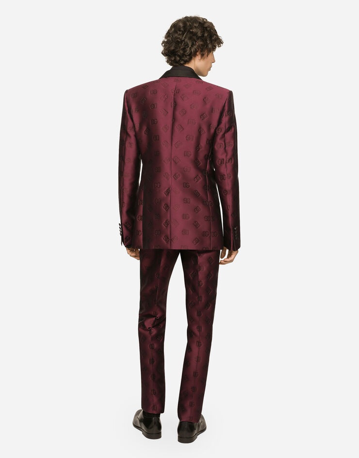 Single-breasted Sicilia-fit tuxedo suit with DG monogram - 3