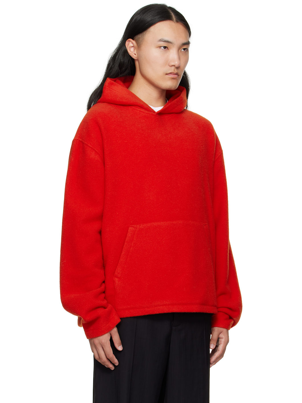 Orange Fleece Hoodie - 2