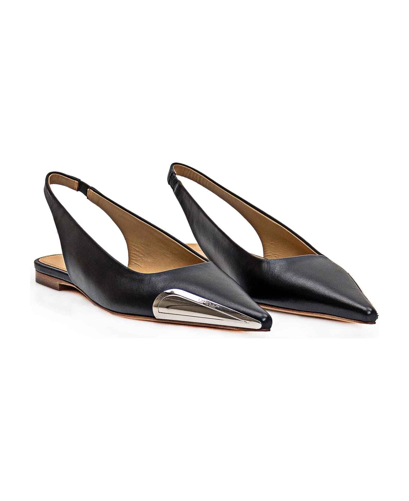 Allenframe Pointed Toe Slingback Ballerina Shoes - 2