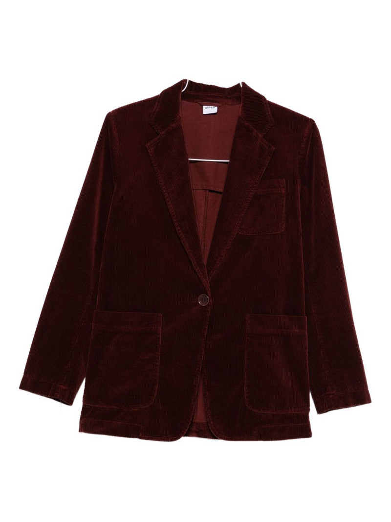 corduroy single-breasted blazer 1