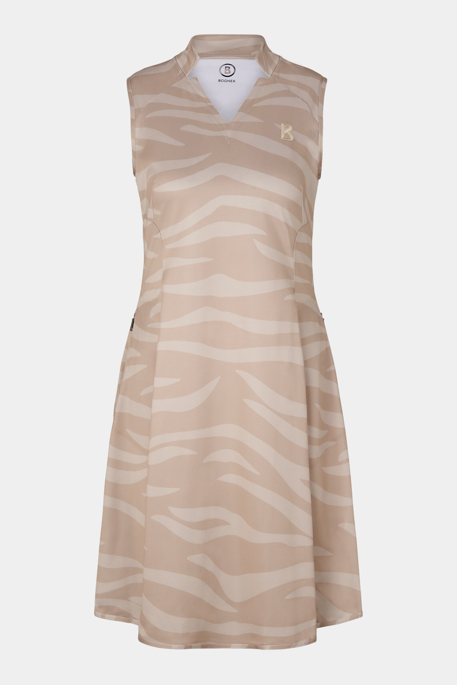 Carlotta Functional polo dress in Beige - 1