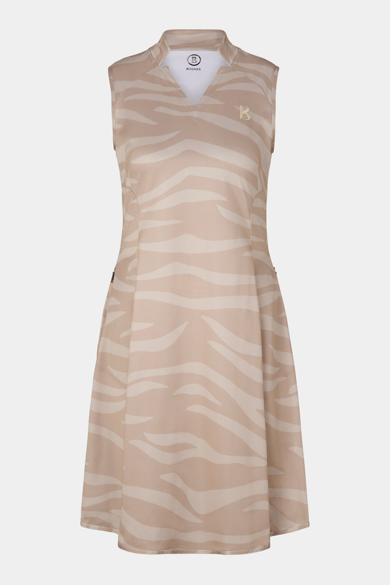 Carlotta Functional polo dress in Beige 1