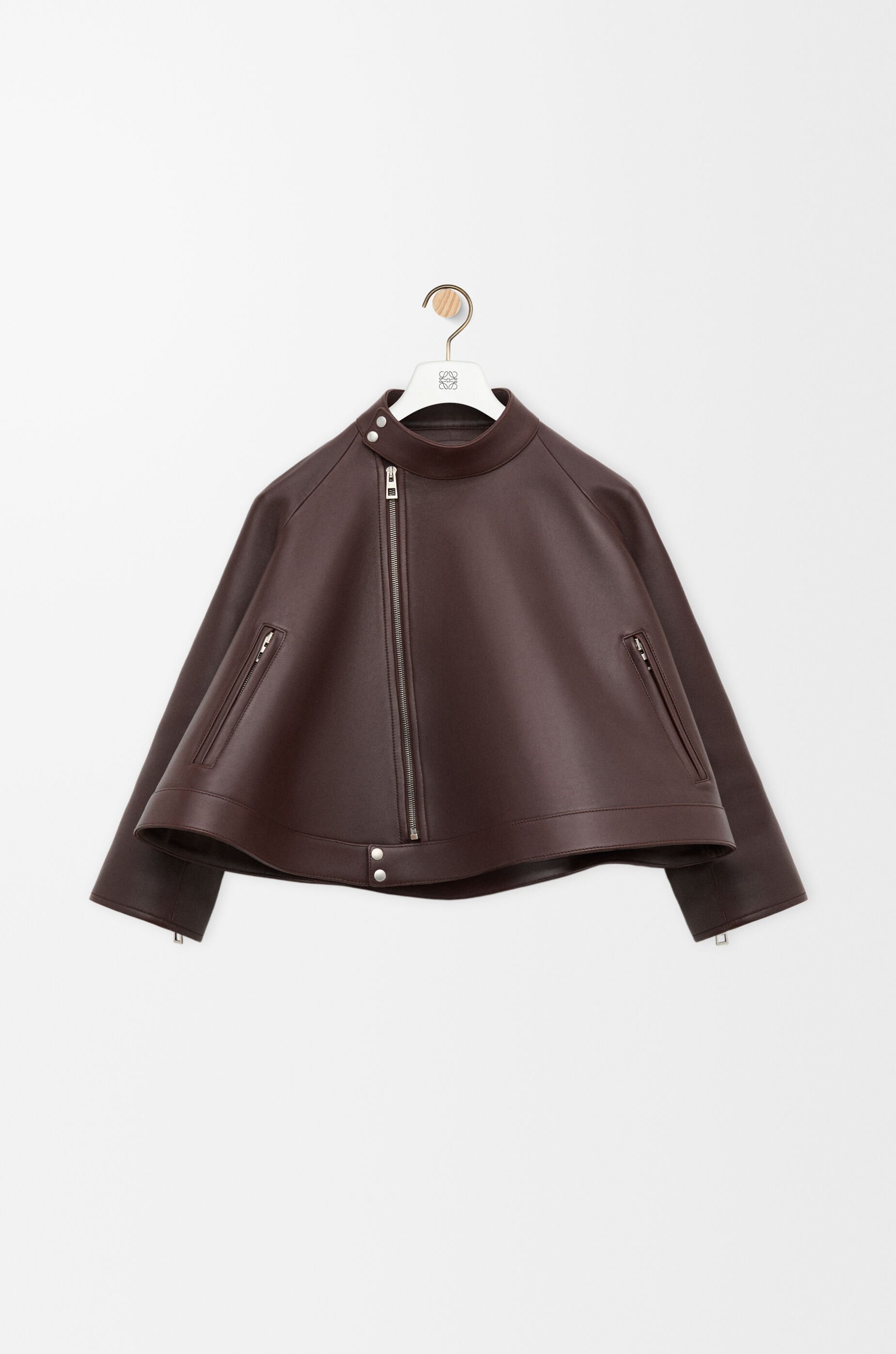 Trapeze jacket in nappa lambskin - 1