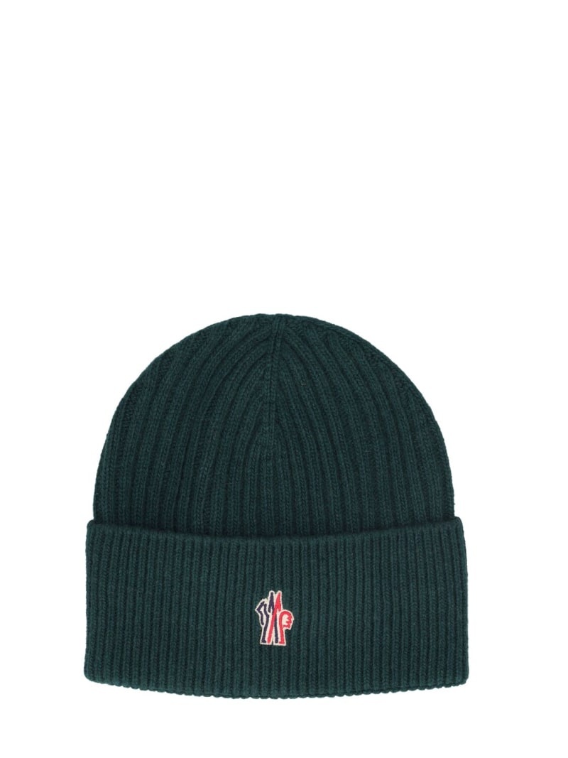 Logo cashmere & wool beanie - 1