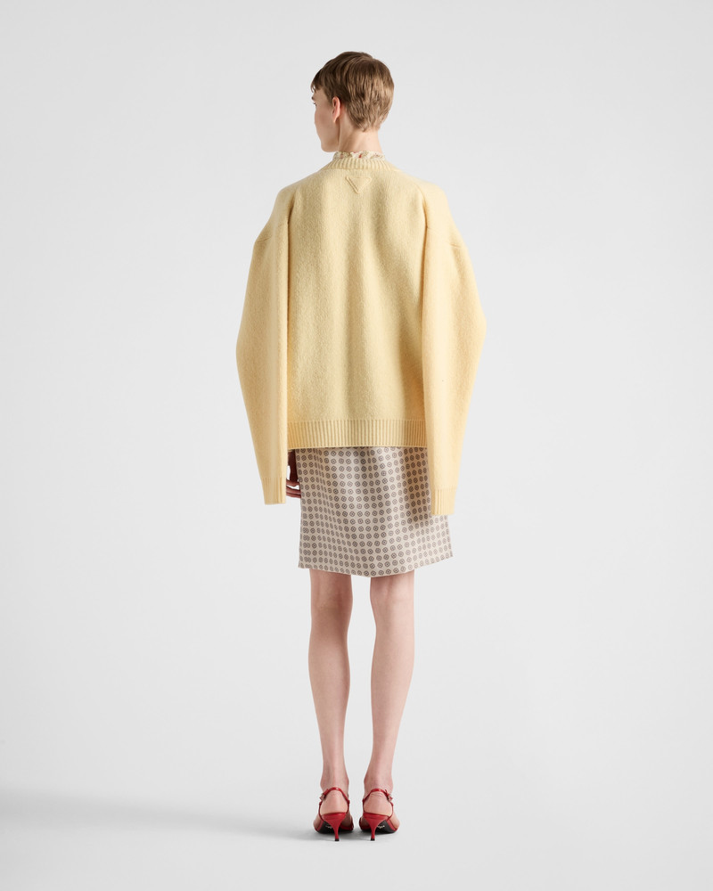 Printed silk twill skirt 5