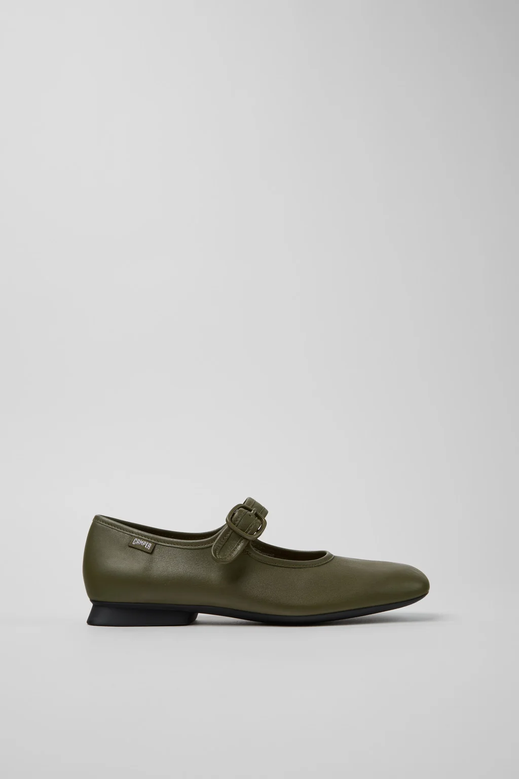 Casi Myra Green Leather Shoes for Women. - 1