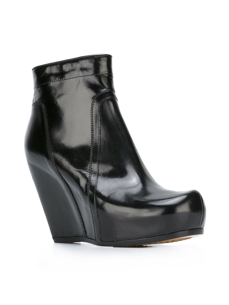 Rick Owens platform wedge boots outlook