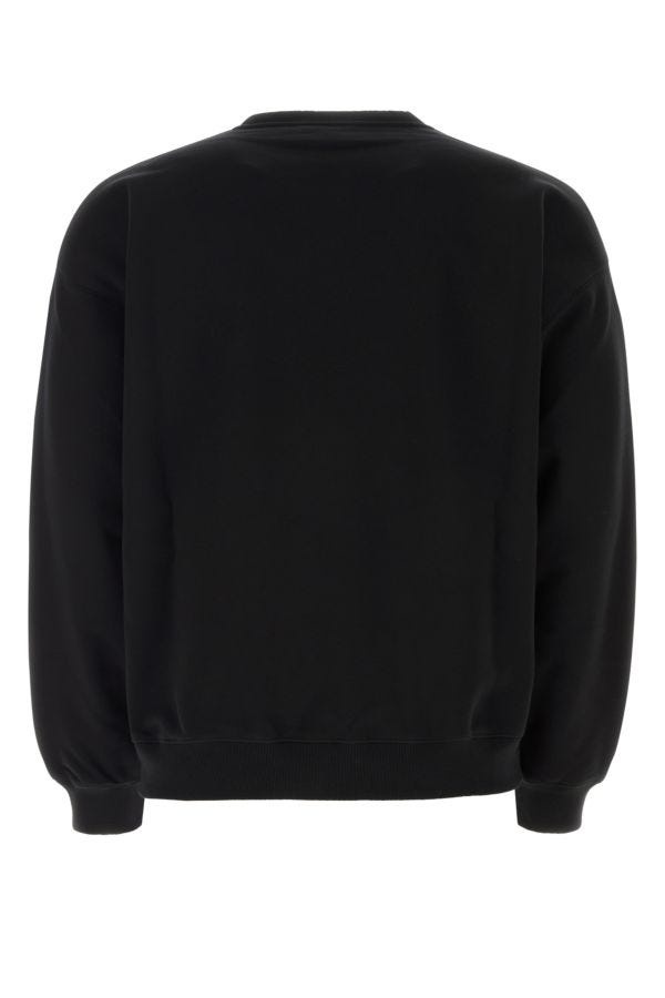 Black cotton sweatshirt - 2