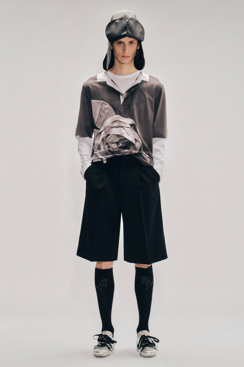 Rose Rugby Trompe L'Oeil Print Long Sleeve T-Shirt 4