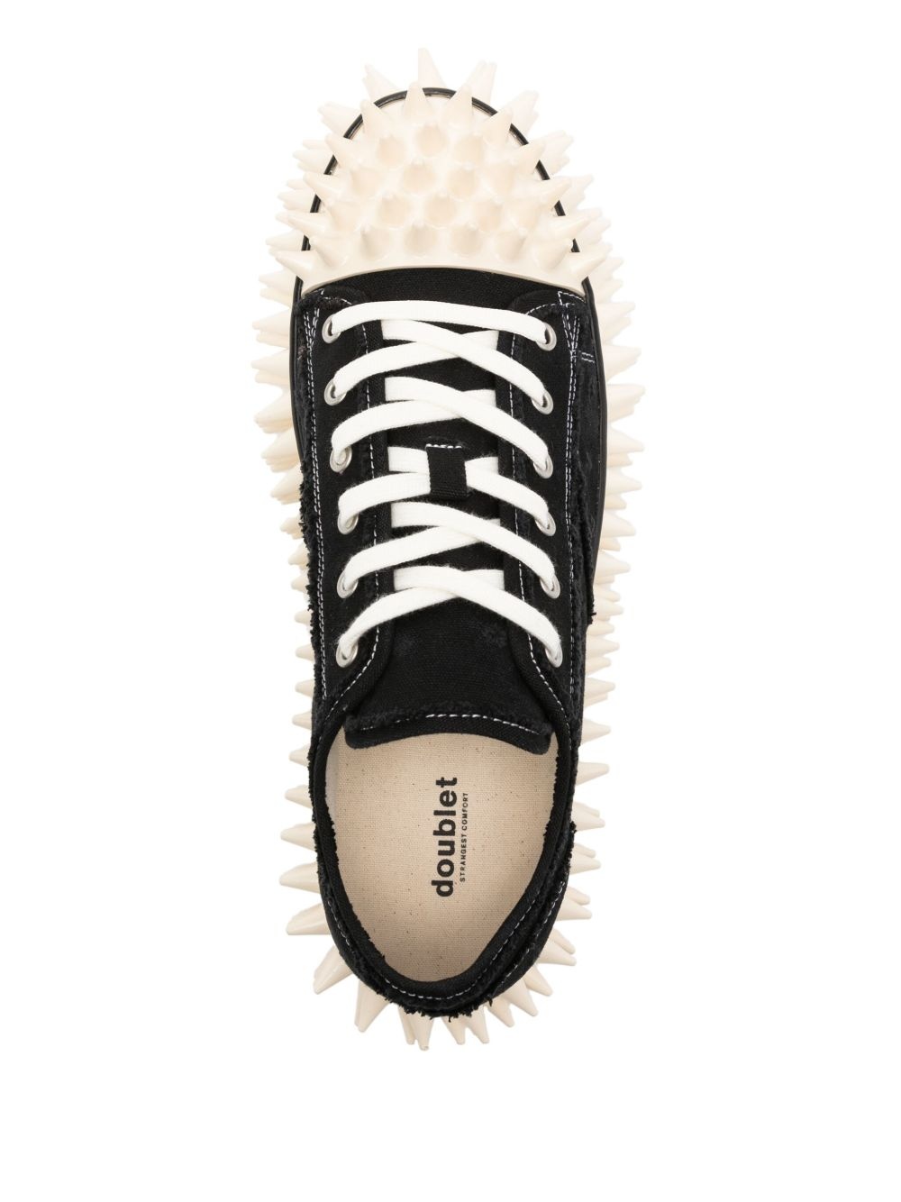 Spiky canvas sneakers - 4
