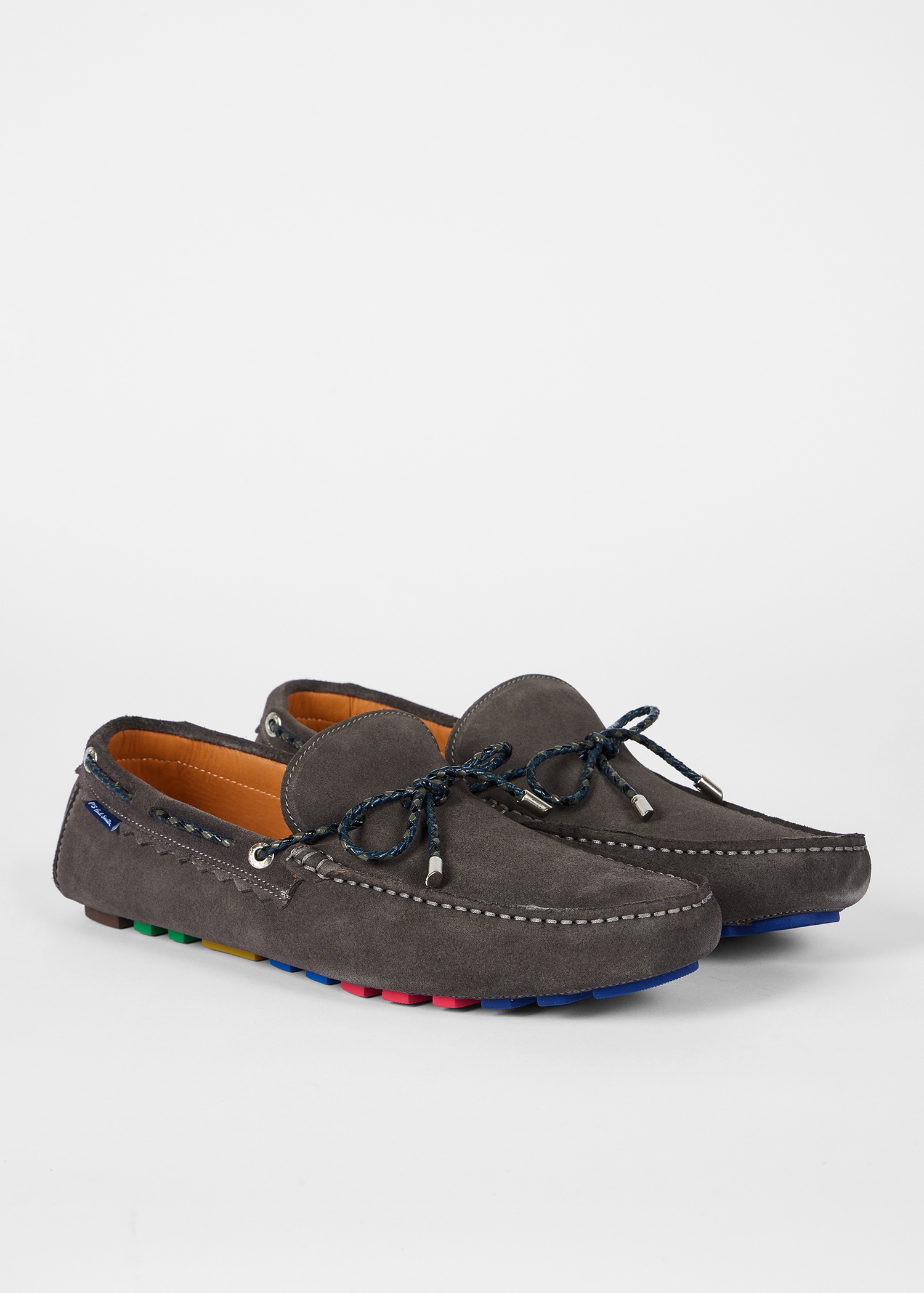 Dark Grey 'Springfield' Suede Driving Loafers - 4