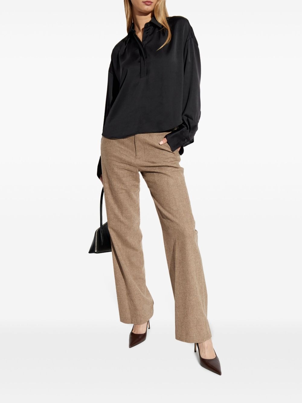 long-sleeve polo top - 2