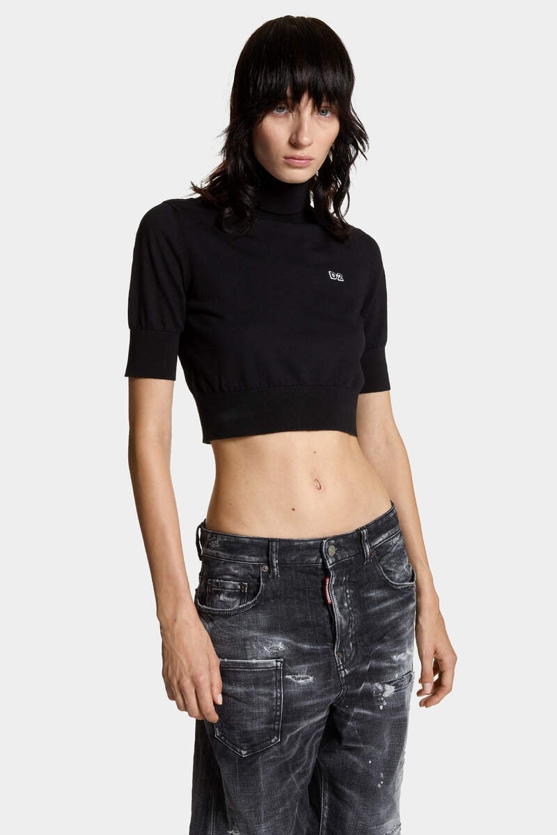 CROPPED D2 TURTLENECK - 3