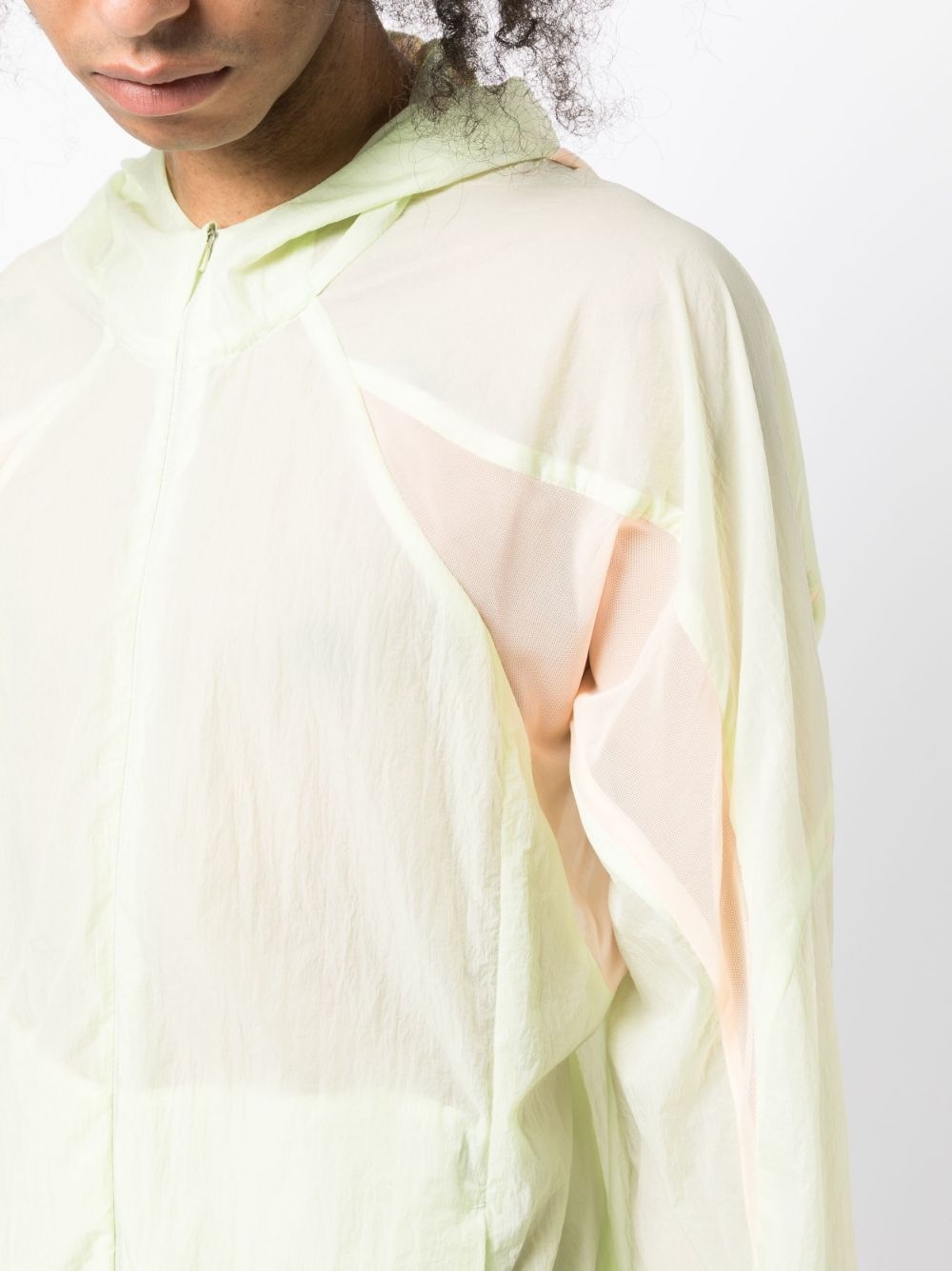 transparent-design hooded jacket - 6