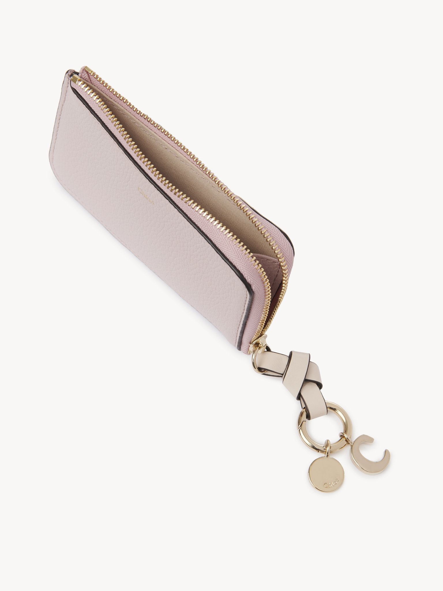 ALPHABET PURSE IN GRAINED LEATHER - 3