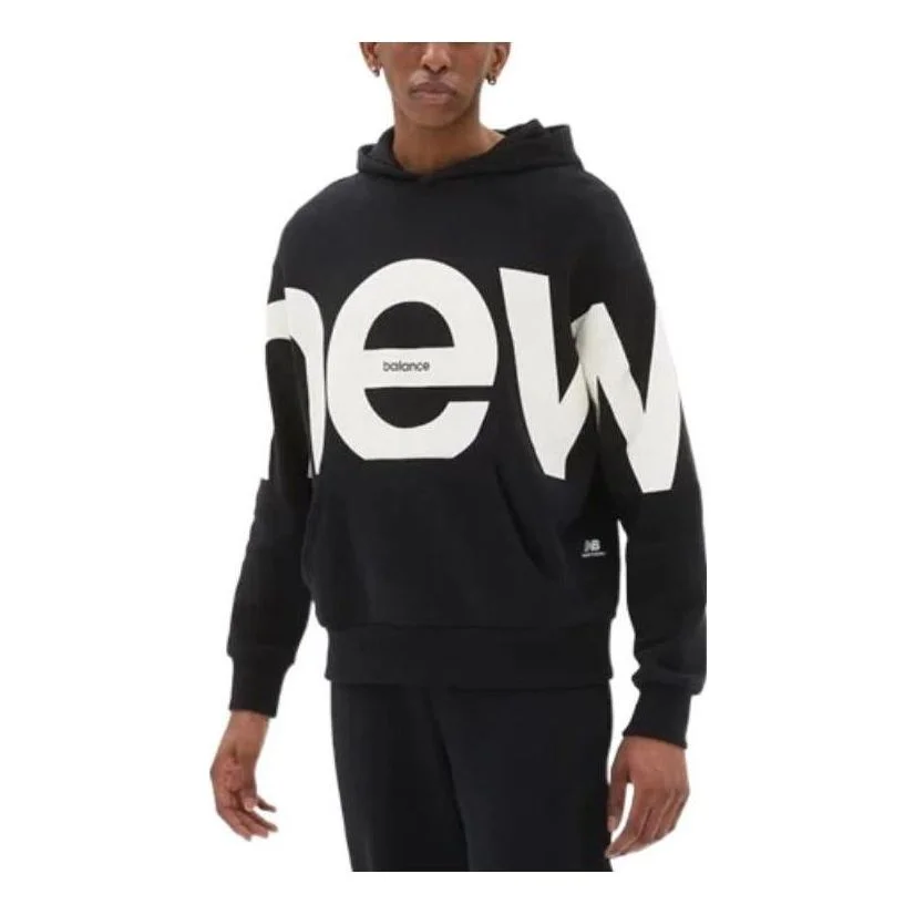 New Balance Athletics Unisex Out of Bounds Oversized Sweat Pullover Hoodie Asia Sizing 'Black' UT235 - 1