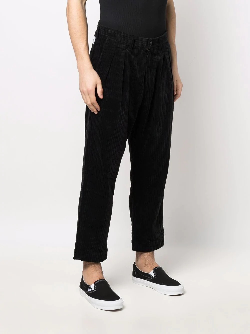 cropped corduroy trousers - 4