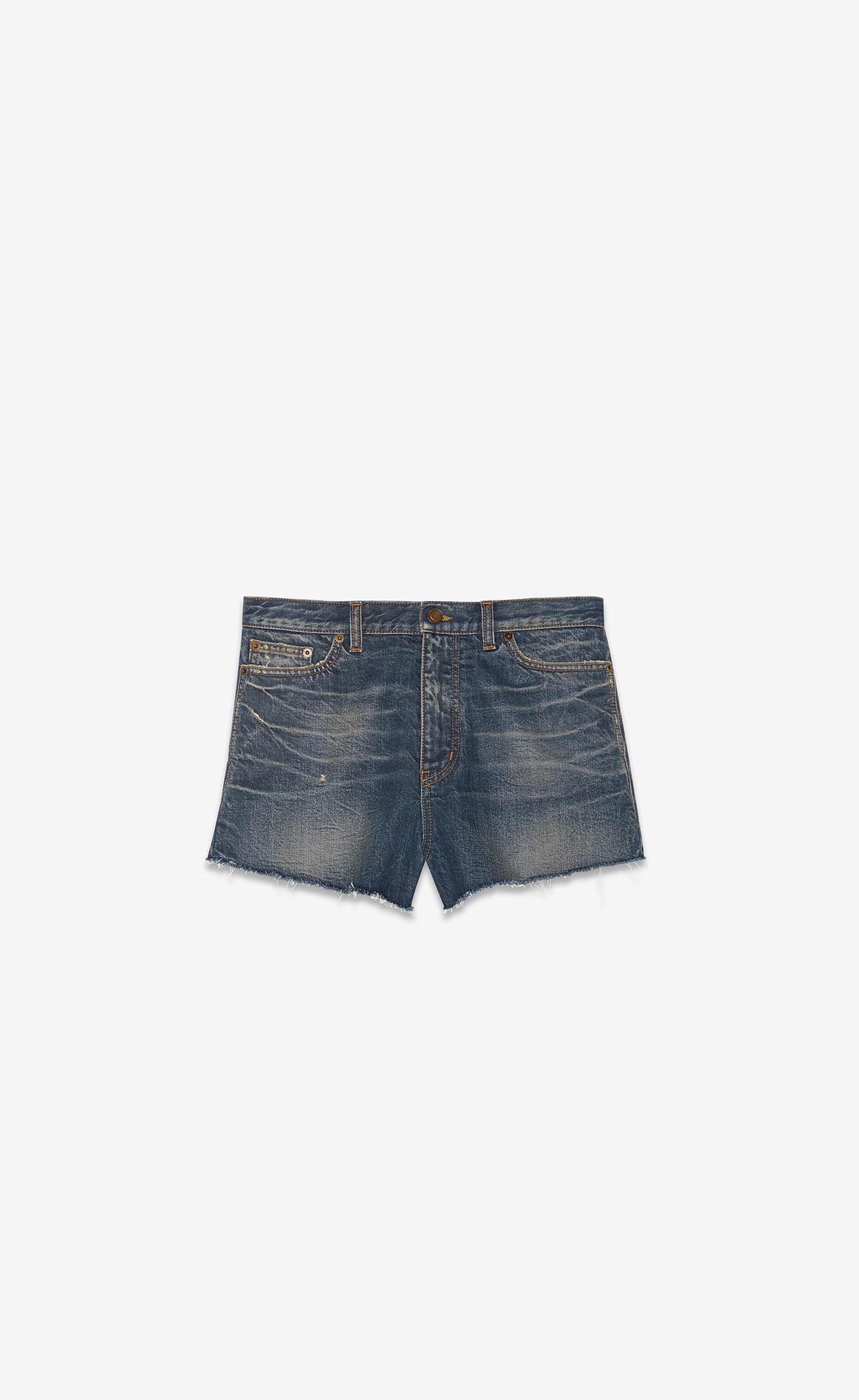 baggy shorts in blue moon denim - 1