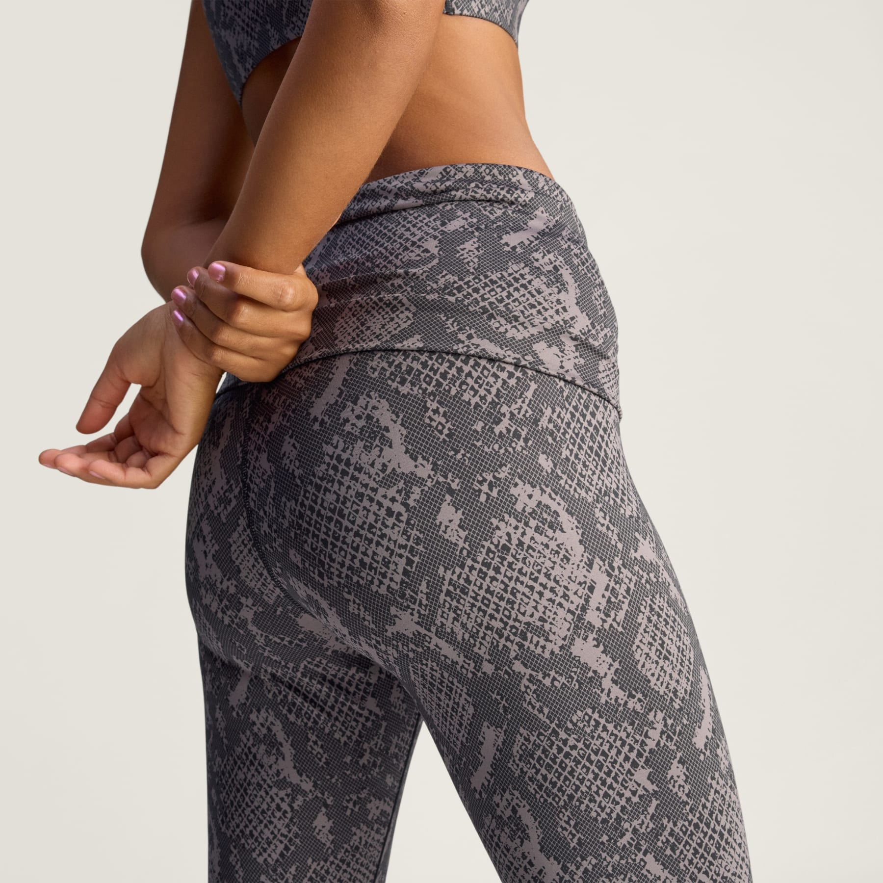 Adidas By Stella McCartney Training Rolltop Splitcuff Leggings Printed - 9
