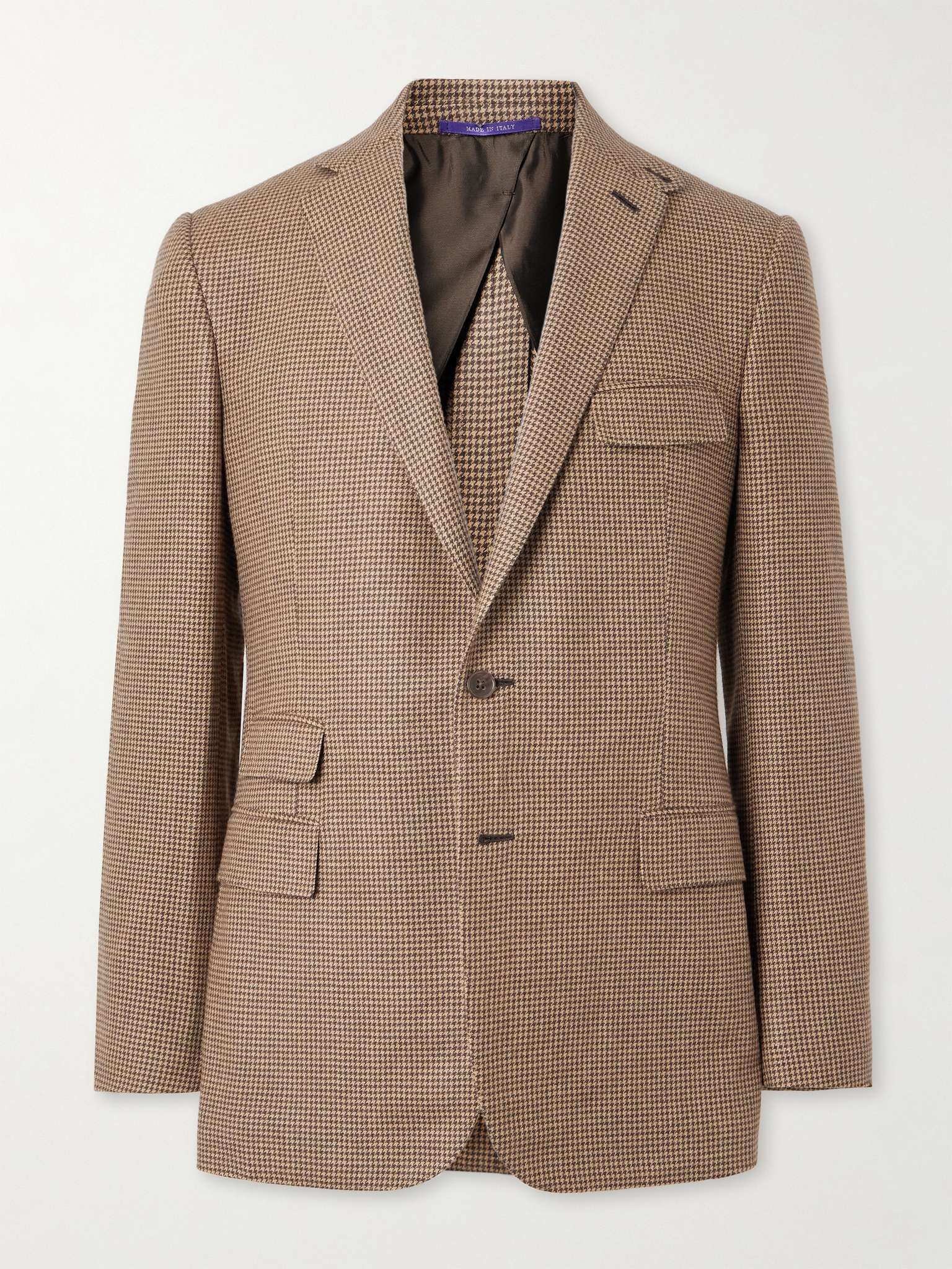 Slim-Fit Puppytooth Wool, Silk and Cashmere-Blend Blazer - 1