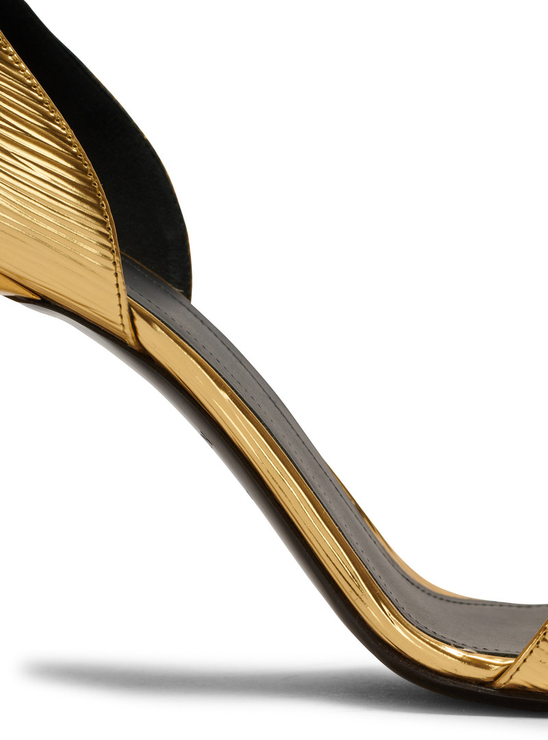 Uma laminated leather sandals 7