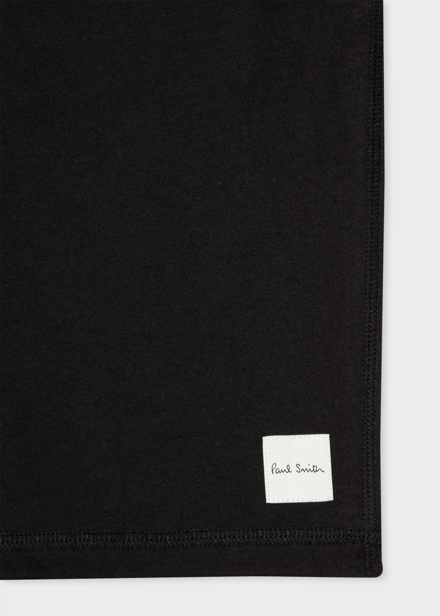 Black Jersey Cotton Lounge Shorts - 5