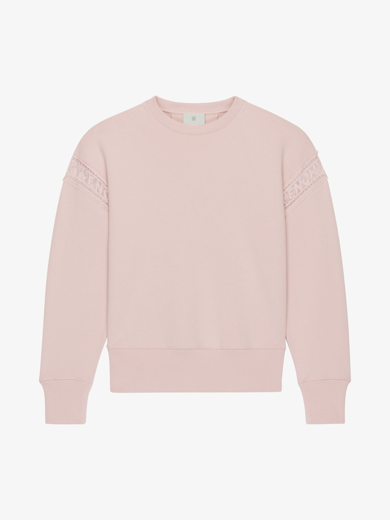 GIVENCHY SWEATSHIRT WITH LACE WEBBING 1