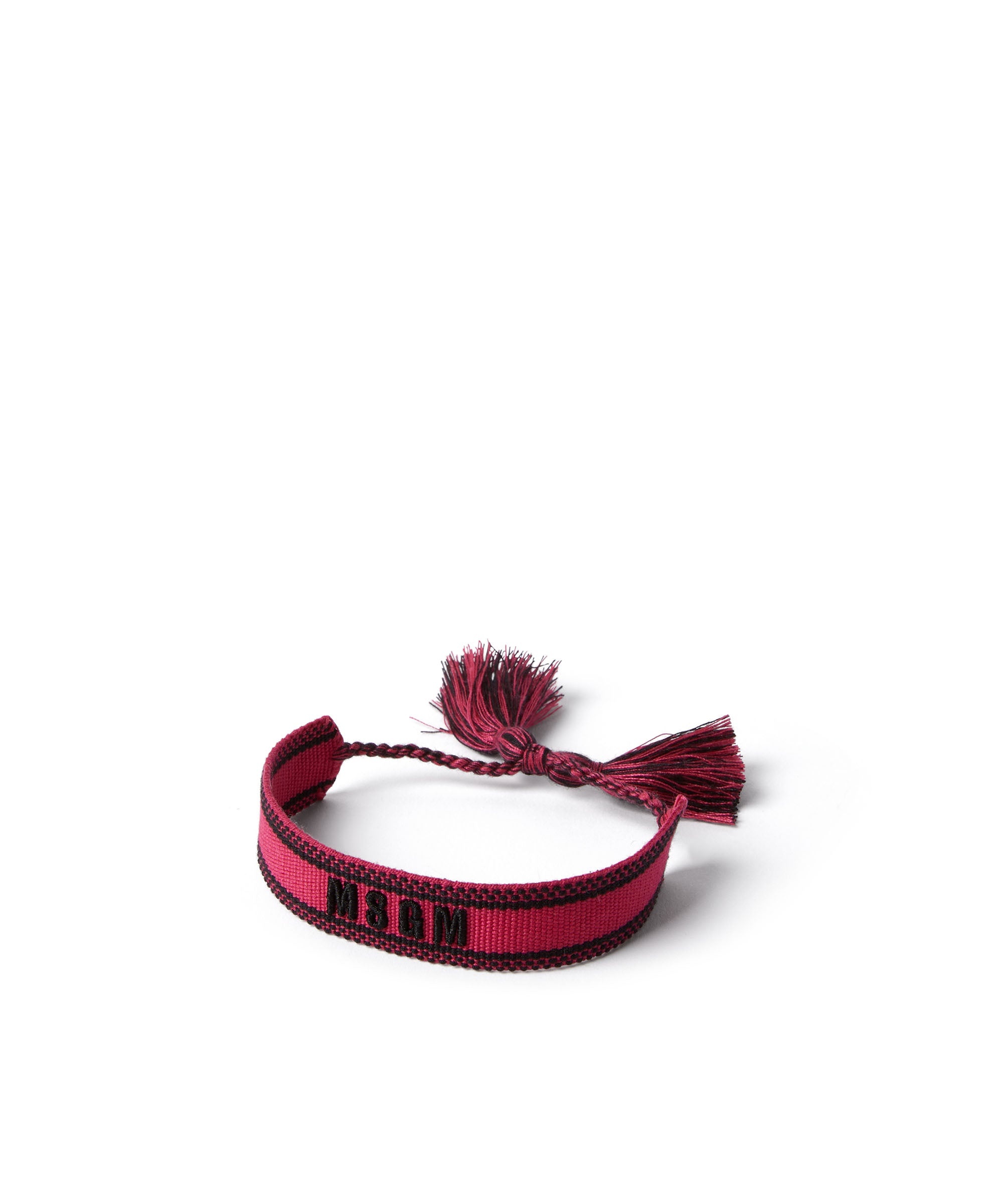 Embroidered cotton MSGM bracelets - 2