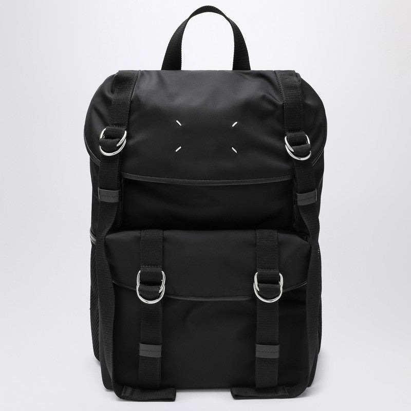 Maison Margiela Medium black technical backpack - 1