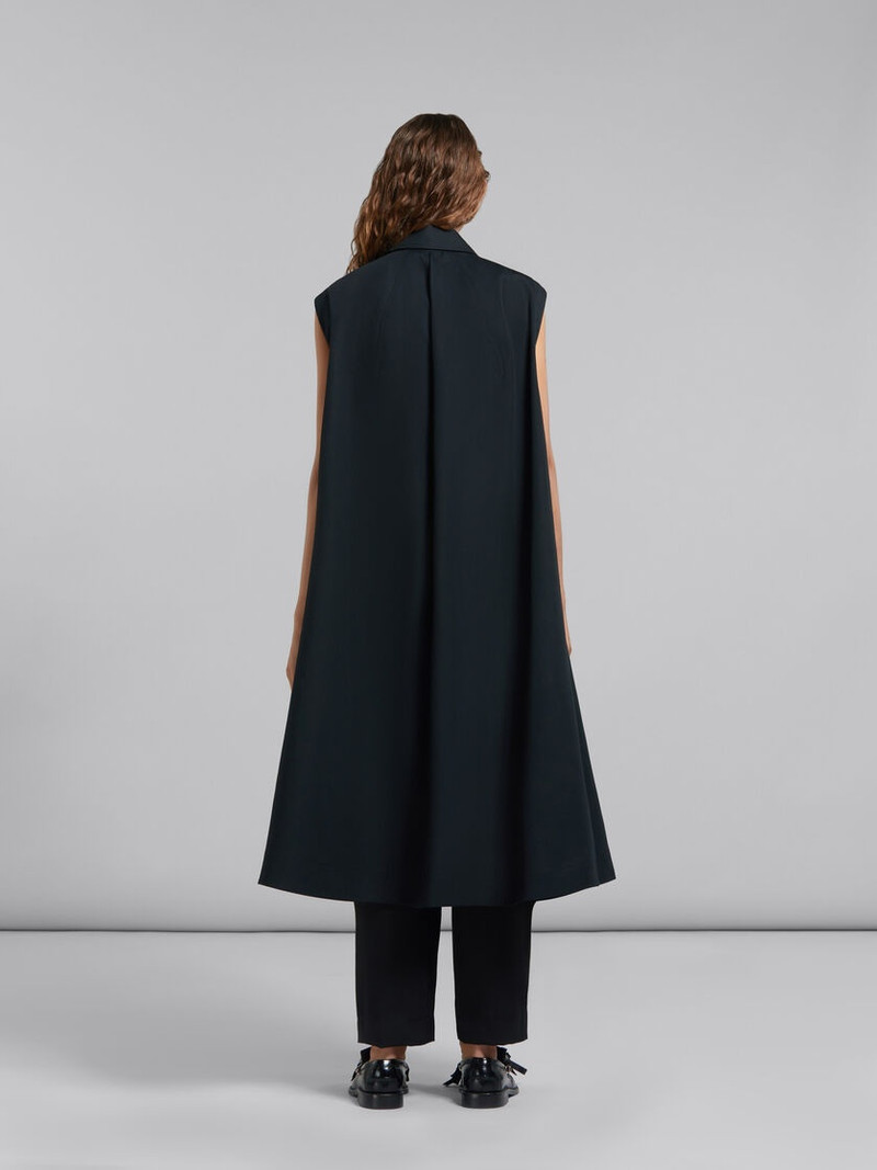 블랙 BONDED COTTON COCOON DRESS 3