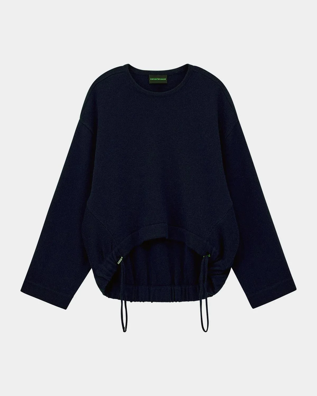 Drawstring Virgin Wool-Cashmere Sweater - 1