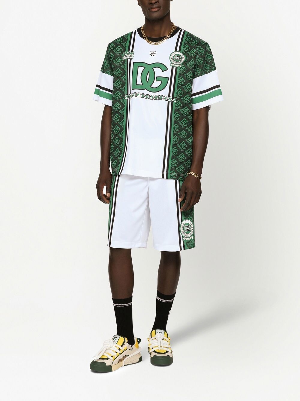 monogram-panelled shorts - 3